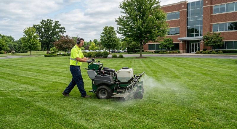 Commercial Lawn Treatment project example